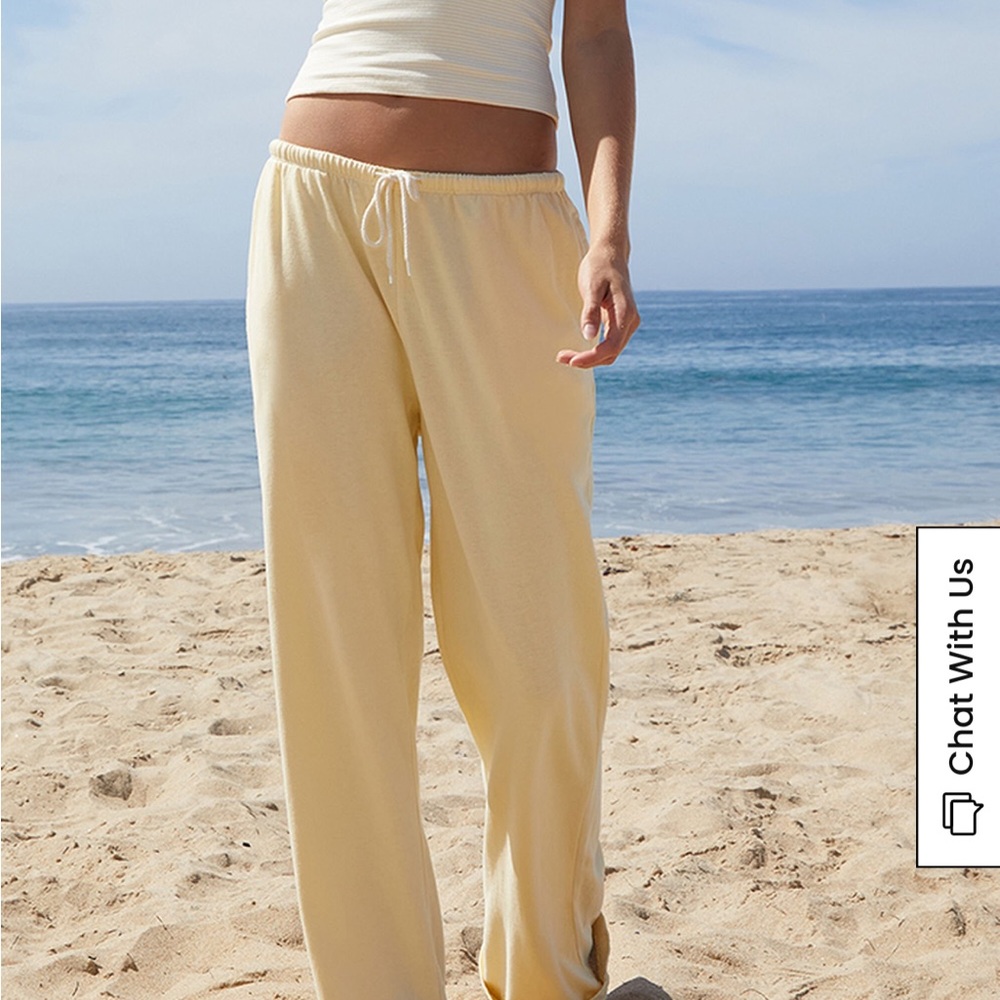 PacSun Light Yellow Beach Pants